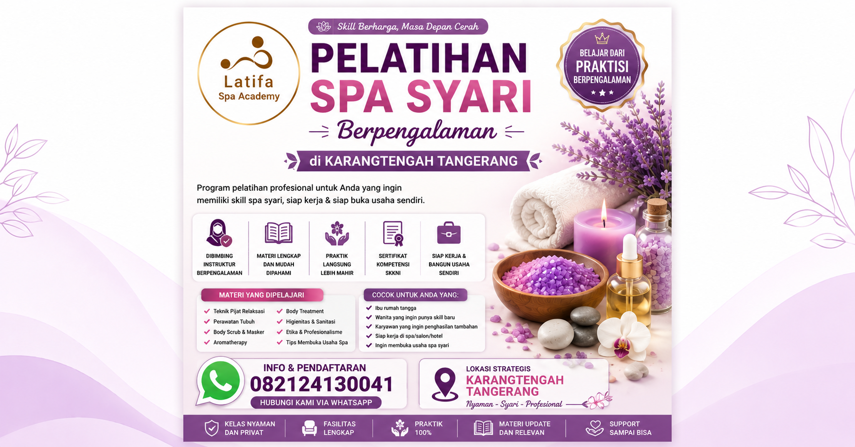Pelatihan Spa Syari Berpengalaman di Karangtengah Tangerang 082124130041